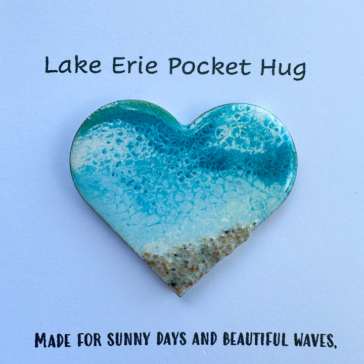 Turquoise Lake Erie Pocket Hug Card