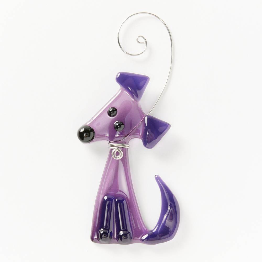 Dog Suncatcher Purple