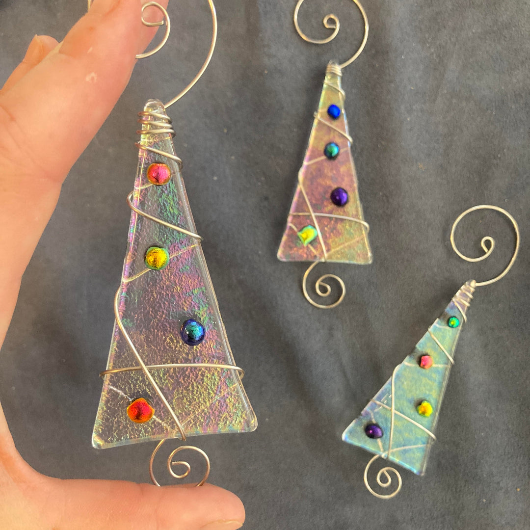 Iridescent Tree With Dichroic Dots