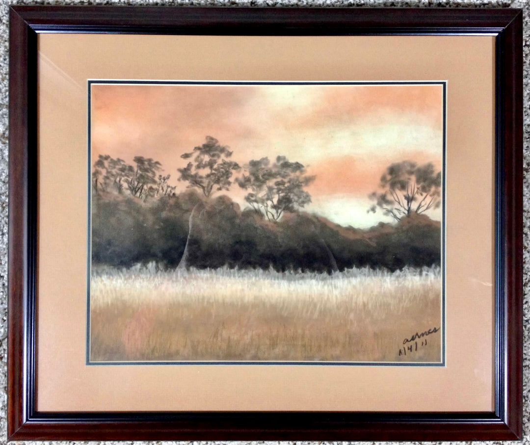 Golden Field in the Evening