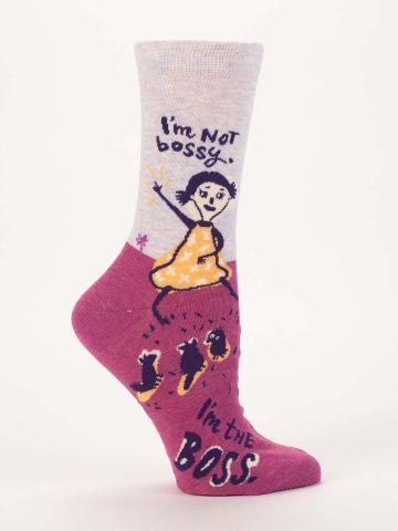 I'm Not Bossy Crew Socks