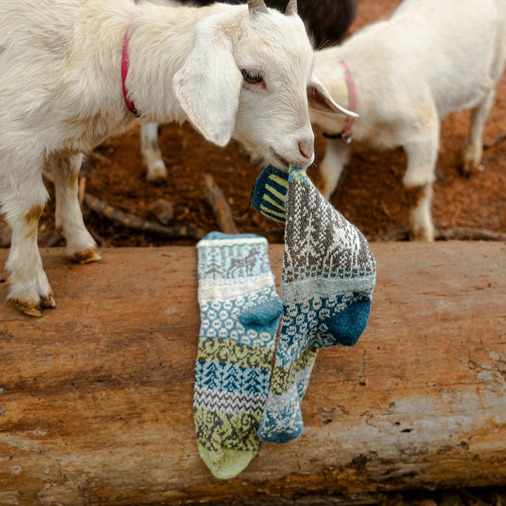 Adult Crew Socks Goat