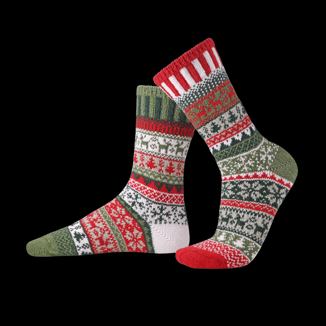 Adult Crew Socks Yuletide