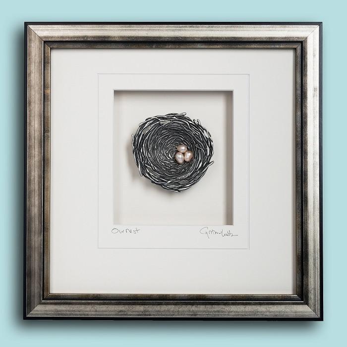 Bird's Nest Framed Silver