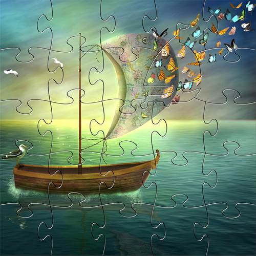 Peapod Puzzle Butterfly Dream Boat