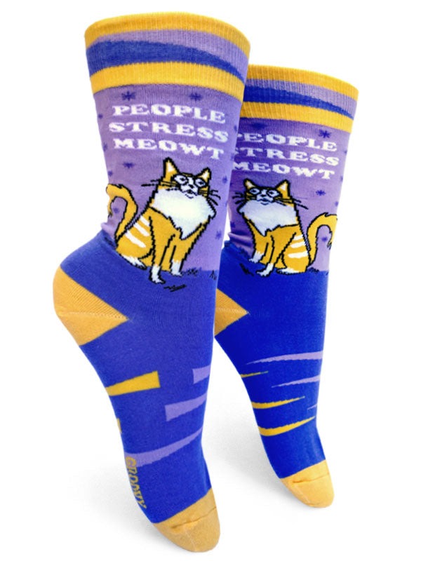 People Stress Meowt Women's Crew Socks