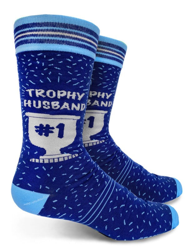 Trophy Husband Men's Crew Socks