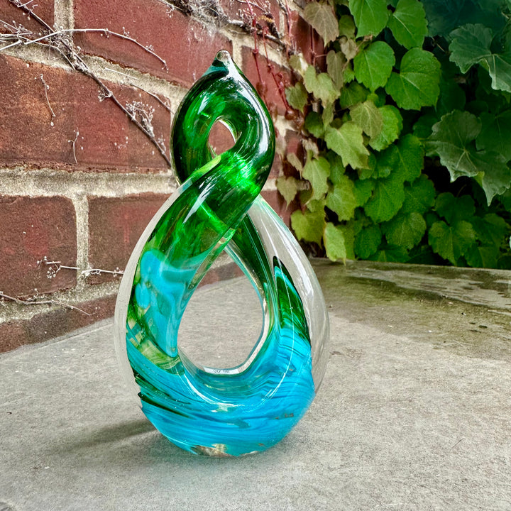 Infinity Loop Small Green + Blue