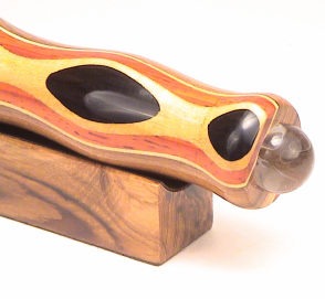 5.5" Laminated Tscope Teak Ebony Eye