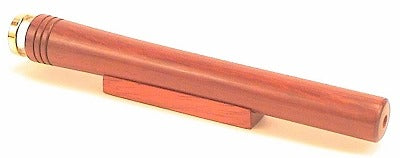 6" Padauk Kaleidoscope With Beads Chamber and Matching Base