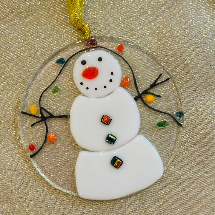 Snowman with Lights Ornament