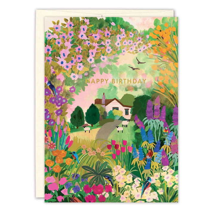 Birthday Card: Cottage Garden