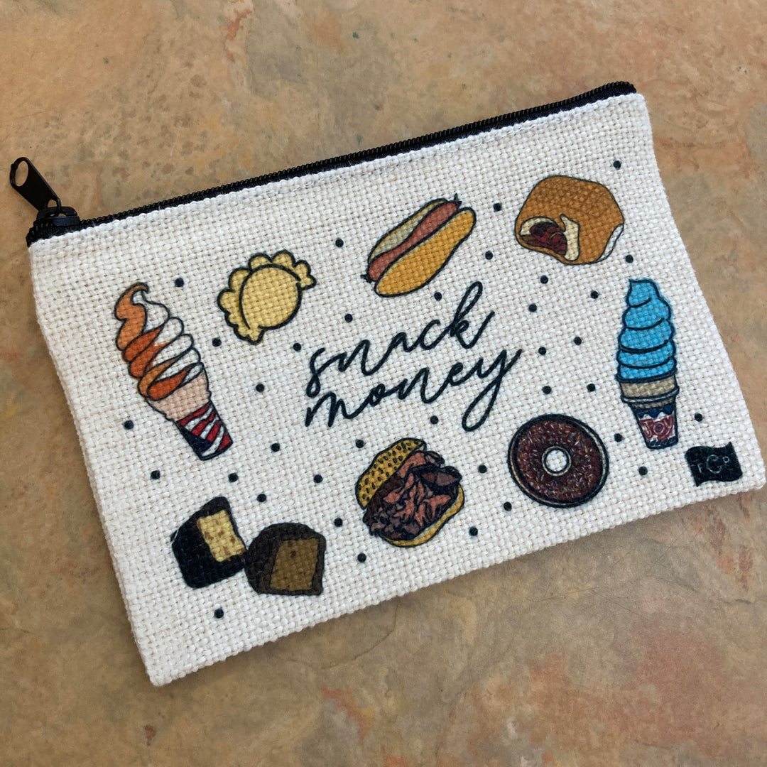 Zippered Purse Snack Money