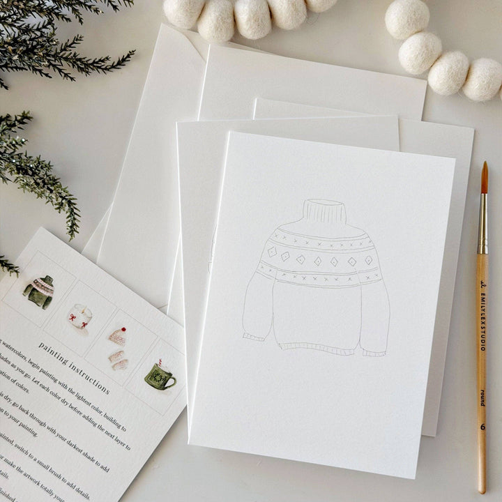 Warm &amp; Cozy Paintable Notecard