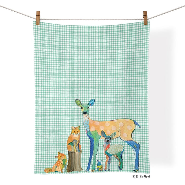 Cotton Tea Towel Forest Friends