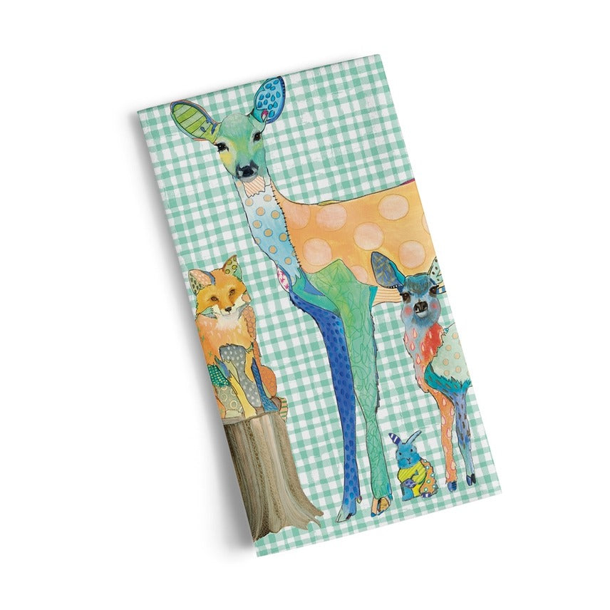 Cotton Tea Towel Forest Friends