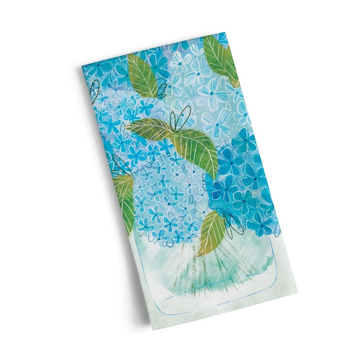 Cotton Tea Towel Blue Hydrangeas