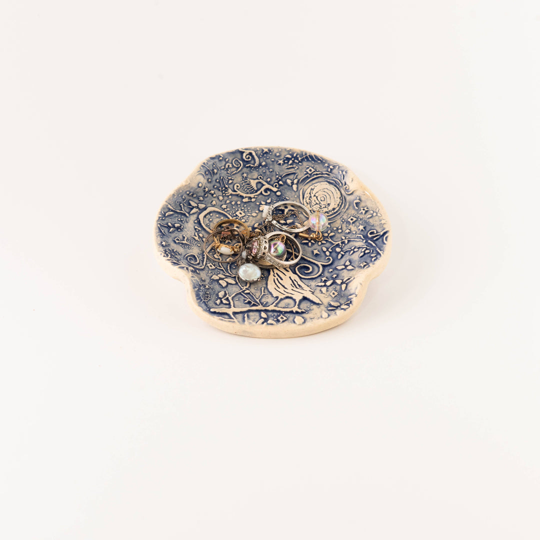 Blue Night Crow Spoon Rest