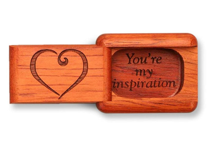 2" Secret Box Padauk You're My Inspiration