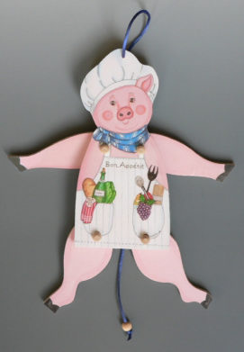 Jumping Jack Chef Pig