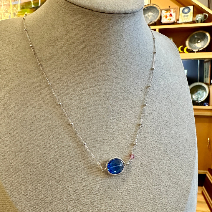 Erika Layering Necklace Blue Quartz Sterling Silver