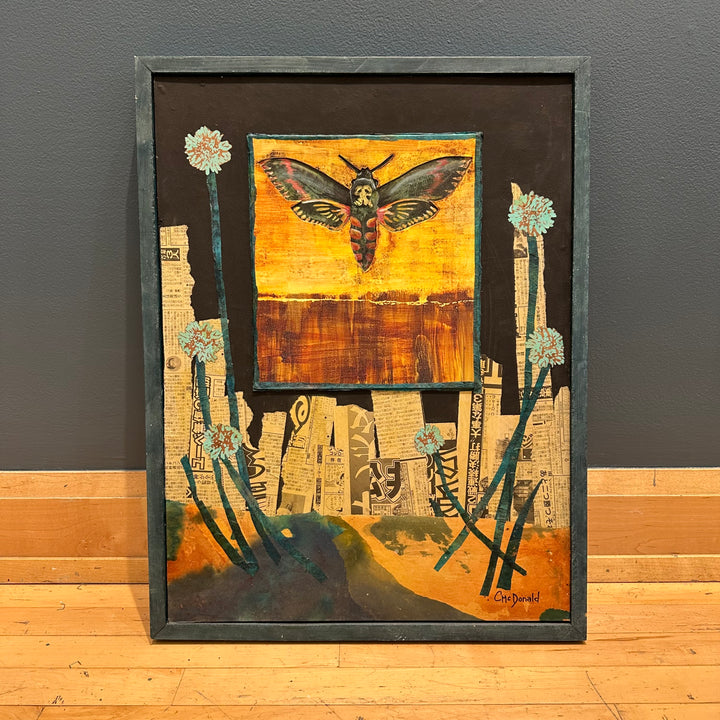 Death Head Moth Collage