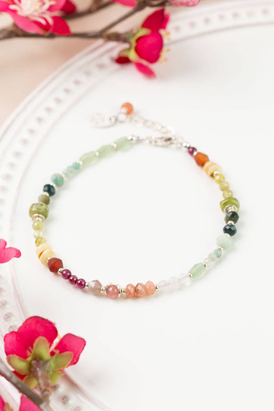 Revolution Carnelian, Amazonite, Garnet Collage Bracelet