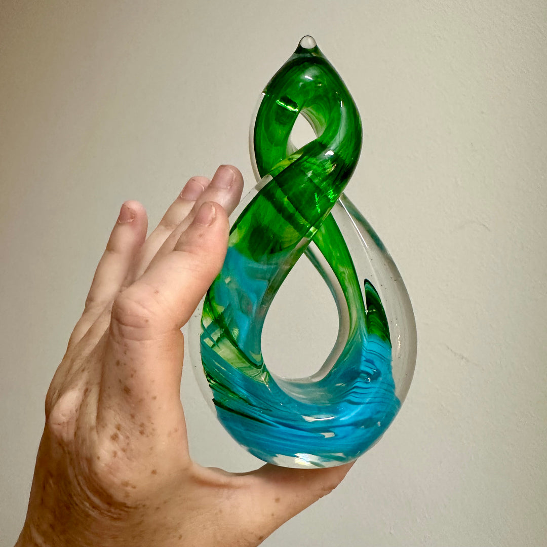 Infinity Loop Small Green + Blue