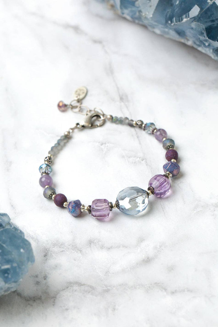 Reflections Amethyst + Czech Glass Bracelet