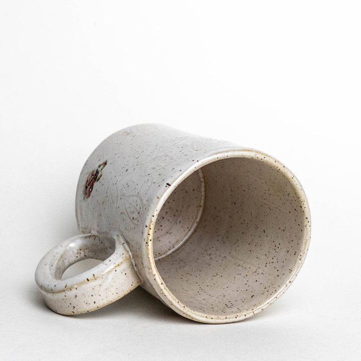 14 oz. Ladybug White Mug