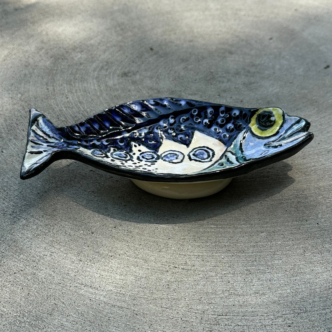 Fish Dish Small Blue + Green