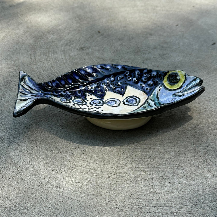 Fish Dish Small Blue + Green