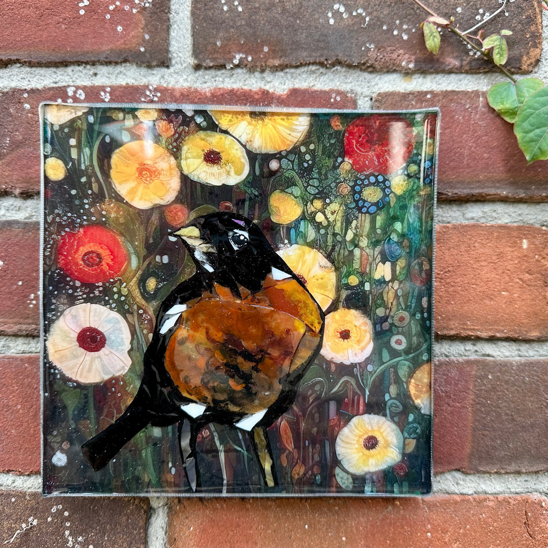 Robin in Flowers