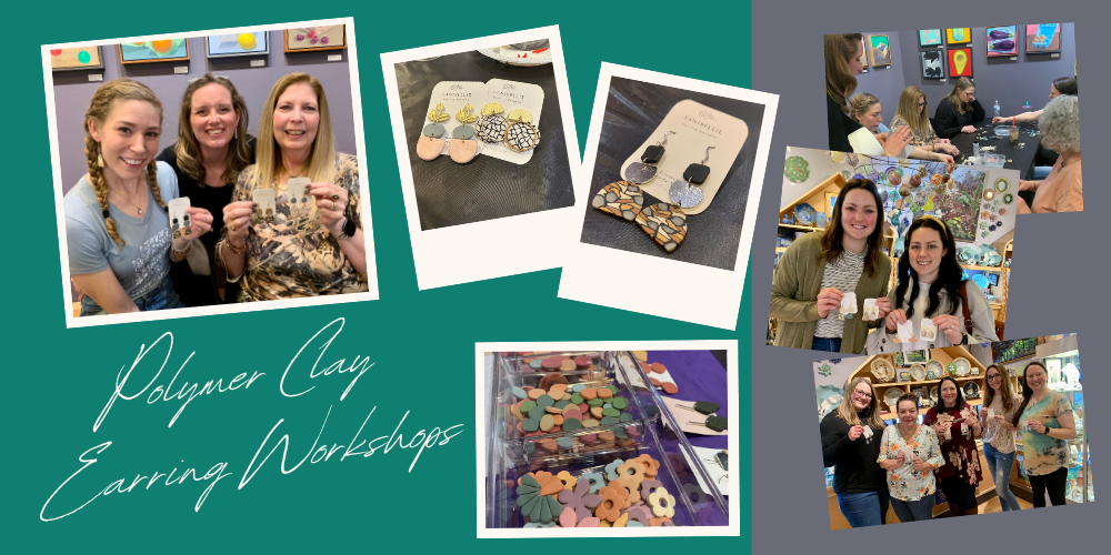 Polymer Clay Earring Workshop 2024 1: Friday, May 17: 4-6 pm