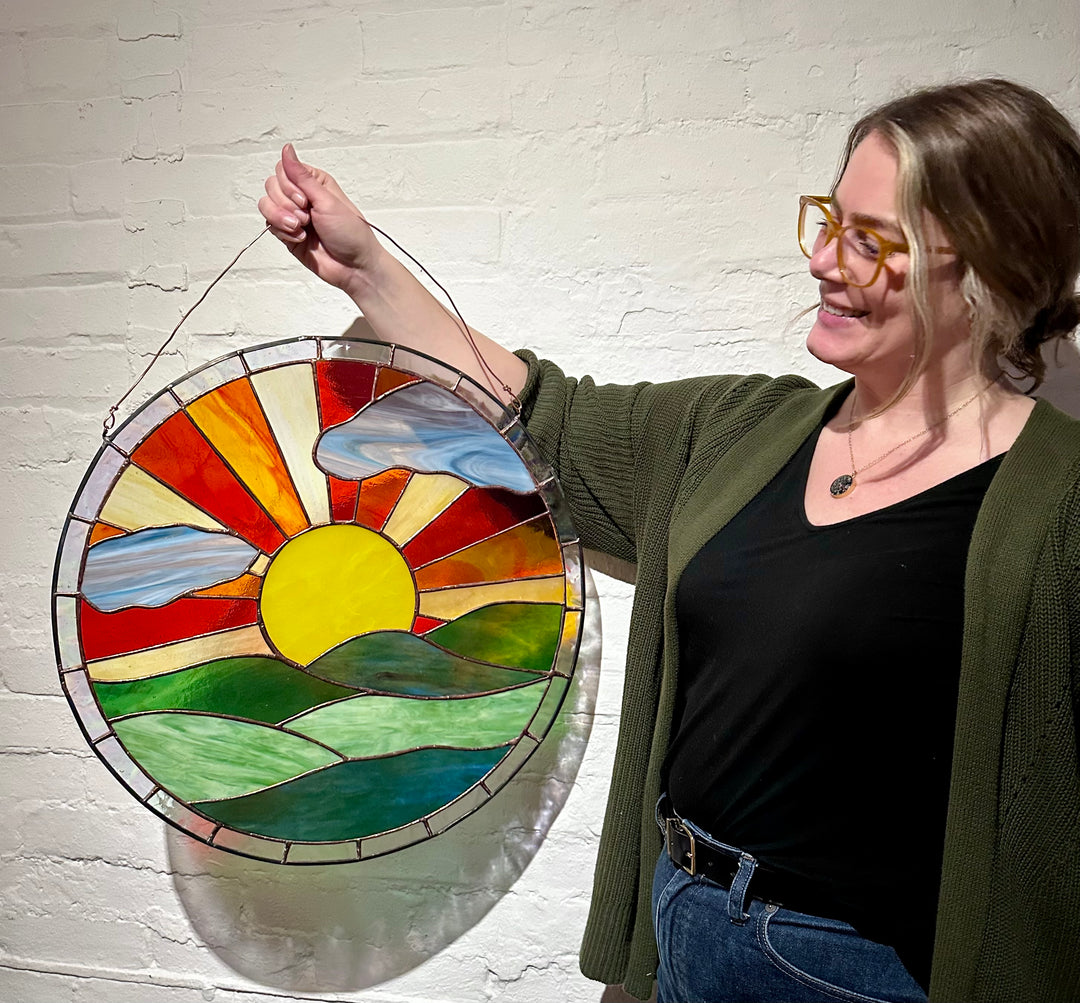 21" Stained Glass Sunset