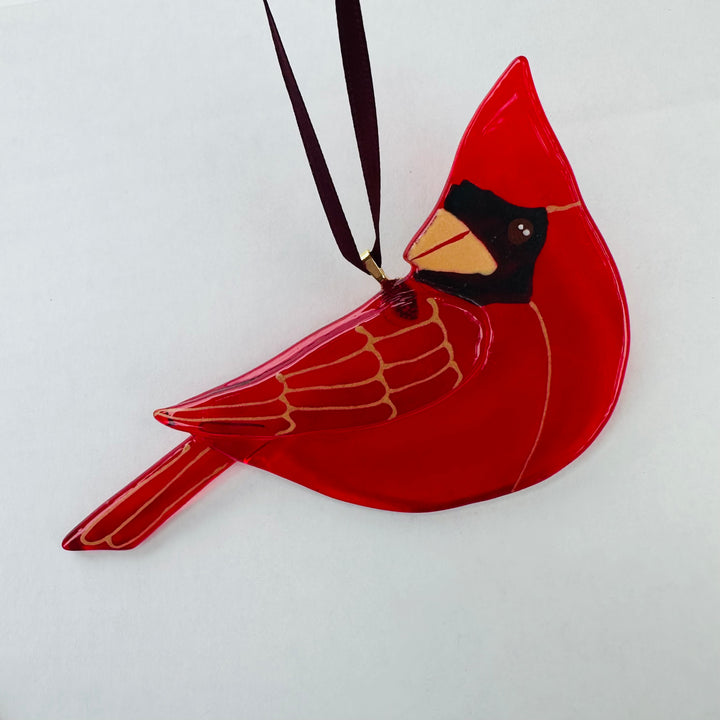 Cardinal Ornament Facing Left
