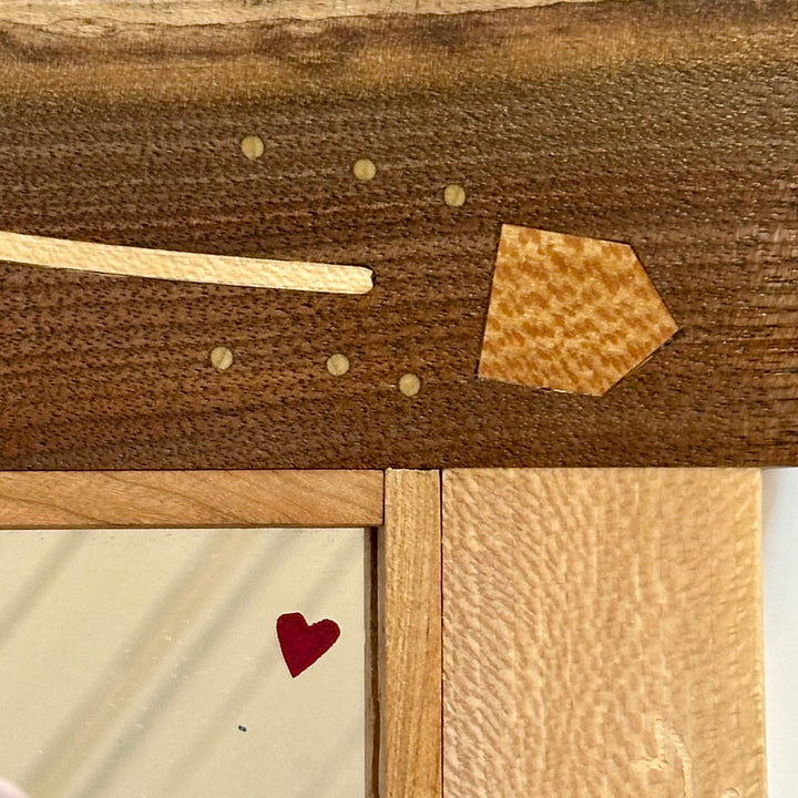 Wooden Mini Rocket & Heart