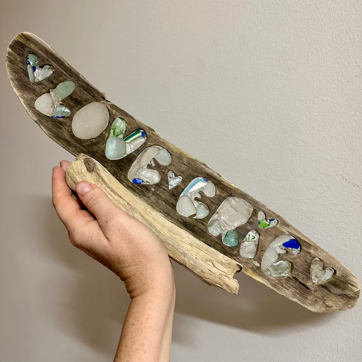 LOVE ERIE Driftwood + Beach Glass