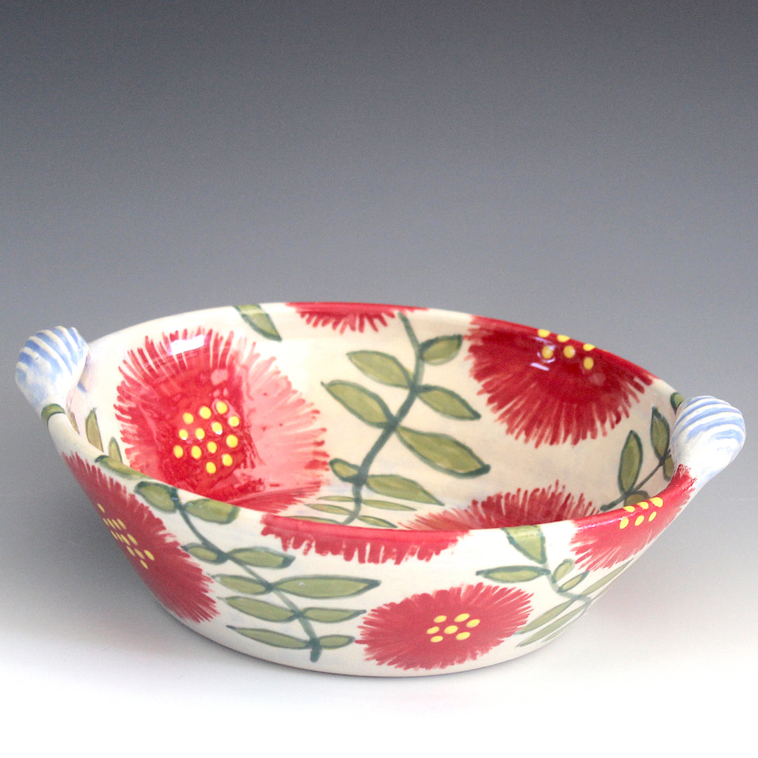 Small Red Flower Casserole