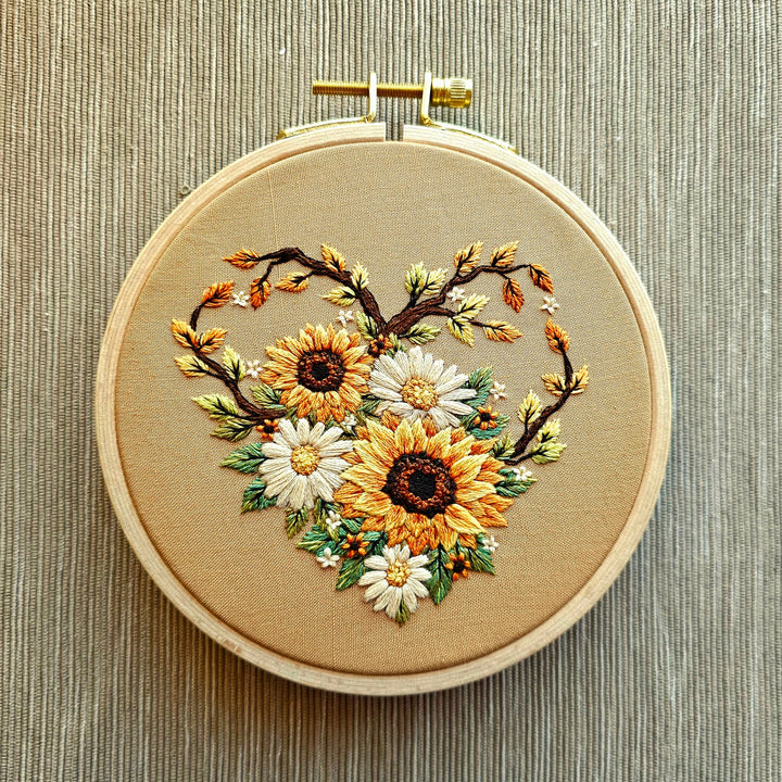 "Fall in Love" Hand Embroidery Kit