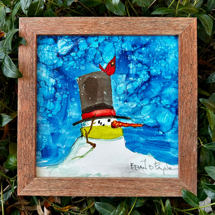 Top Hat Cardinal Medium Painting