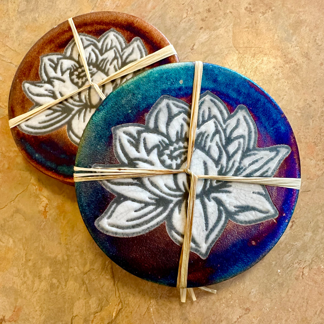 Coasters 2 Pack Lotus Blossom