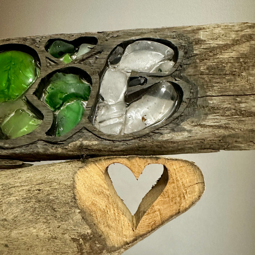Lake <3 Erie - Driftwood + Beach Glass