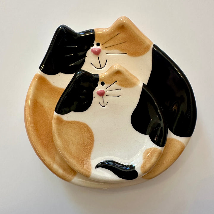 5" Calico Cat Dish