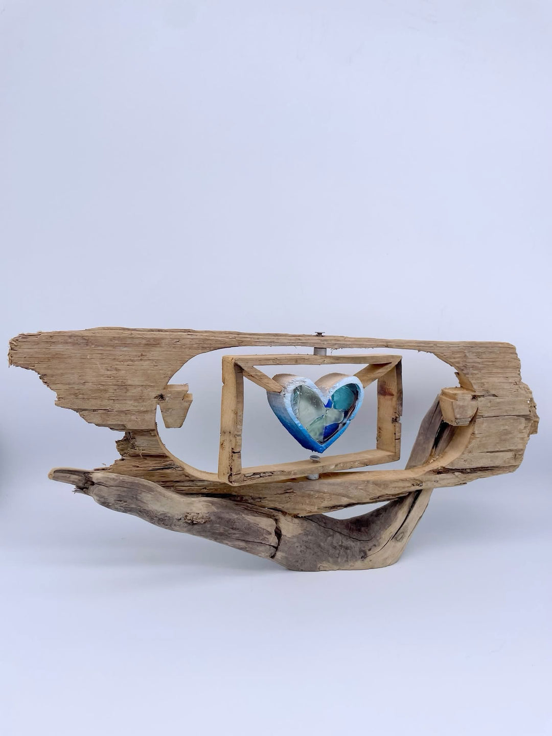 Floating Driftwood Love Letter - Blue