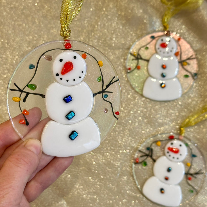 Snowman with Lights Ornament