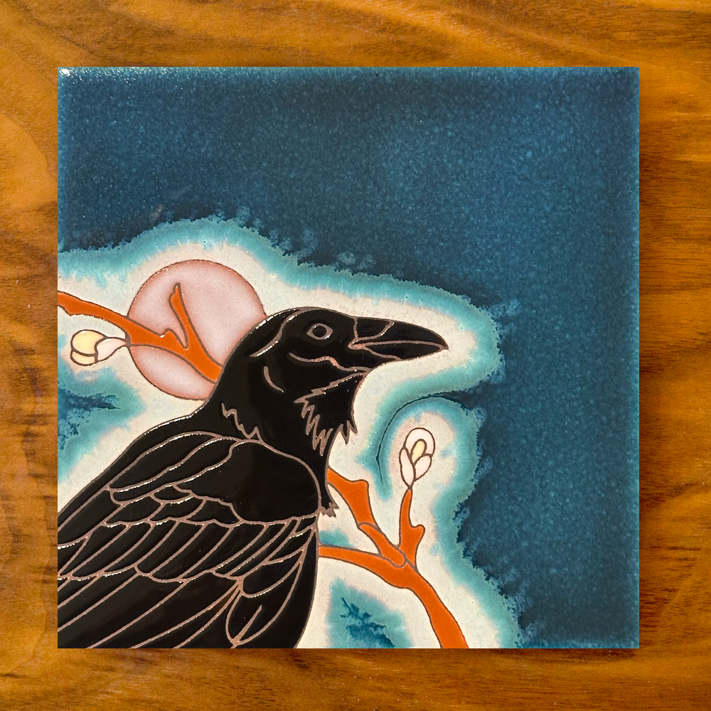 Raven Art Tile Trivet