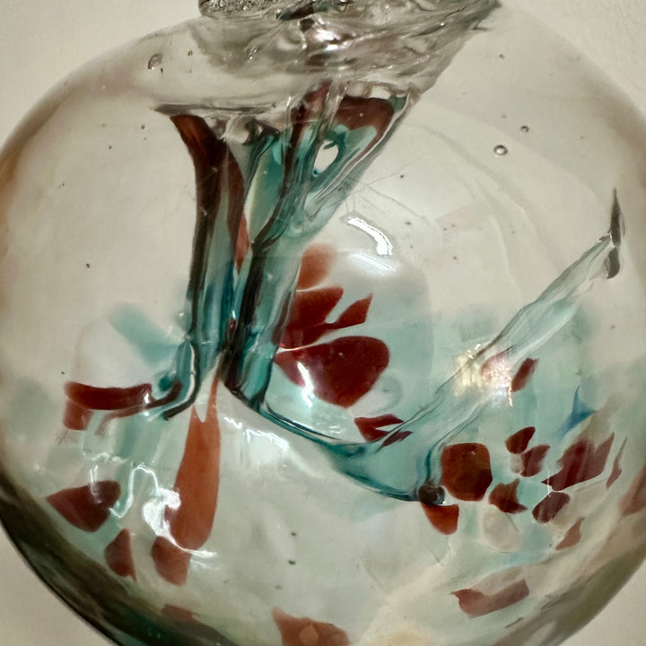Large Wish Ornament - Teal, Red, + White