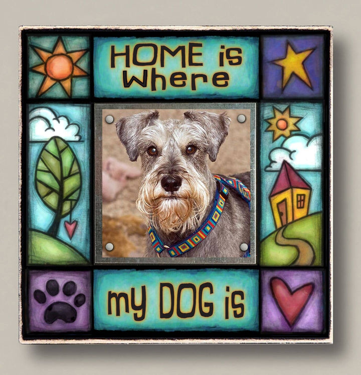 Small Magnetic Frame Home Is Where Dog Is