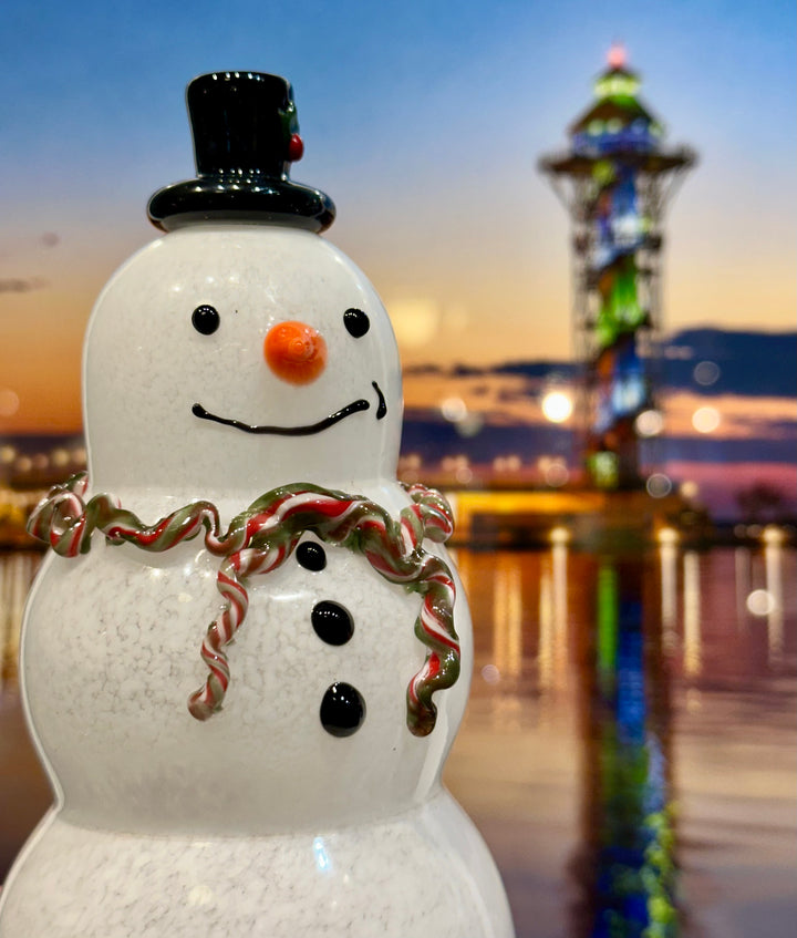 Blown Glass Snowman Extra Large